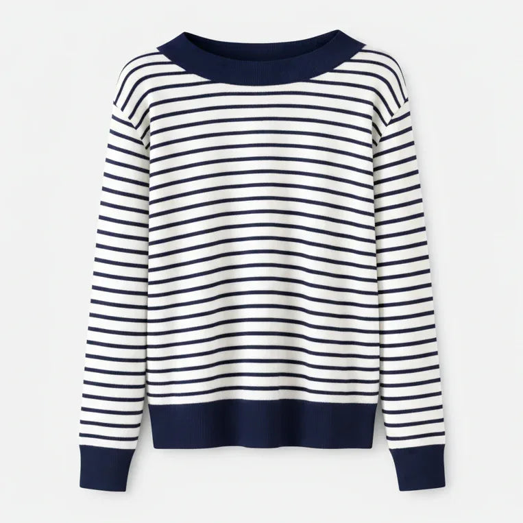Lands’ End Striped Knit Sweater - Gomix Brands Outlet